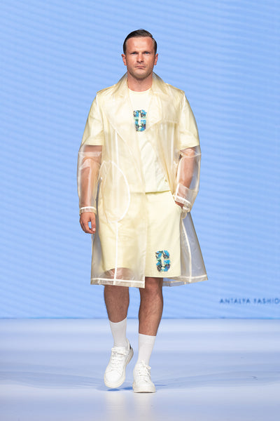 "G" APPLIQUE TSHIRT & SHORTS SET