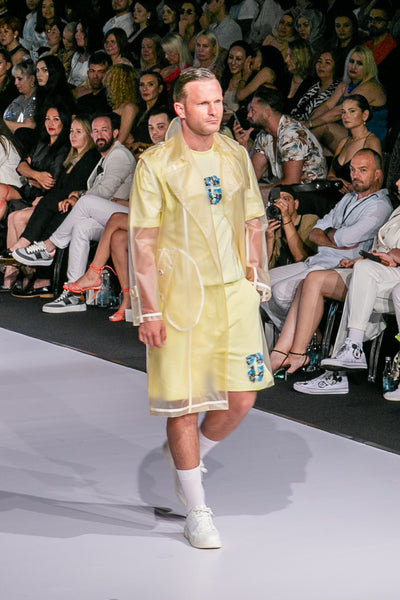 "G" APPLIQUE TSHIRT & SHORTS SET