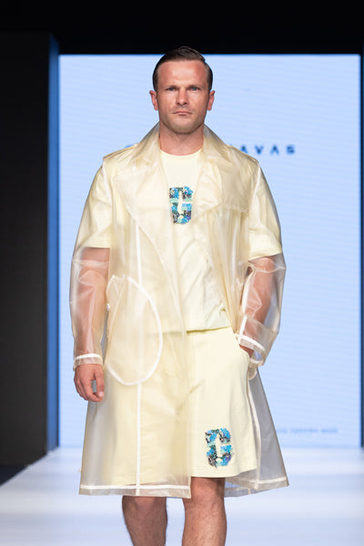 "G" APPLIQUE TSHIRT & SHORTS SET