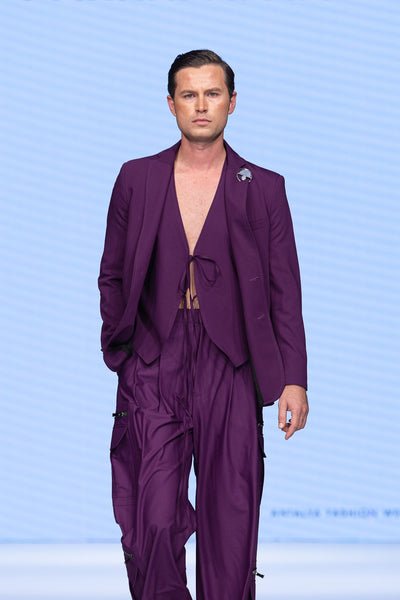 PURPLE TRIPLET SUIT