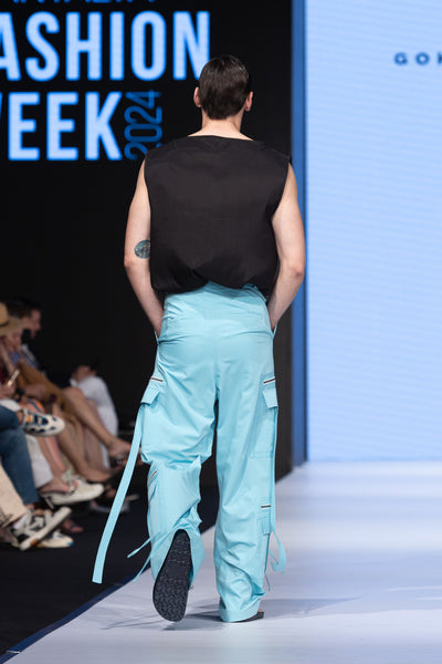 BEADWORK CARGO PANTS