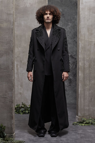 HANDMADE BEADWORK LONG COAT