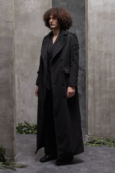 HANDMADE BEADWORK LONG COAT