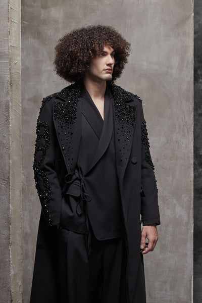 HANDMADE BEADWORK LONG COAT