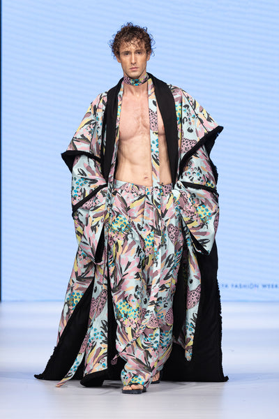 JACQUARD CAFTAN & PANTS SET