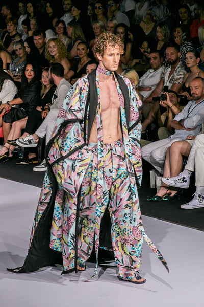 JACQUARD CAFTAN & PANTS SET