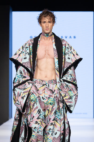 JACQUARD CAFTAN & PANTS SET