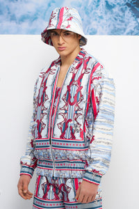 PATTERNED BOMBER JACKET