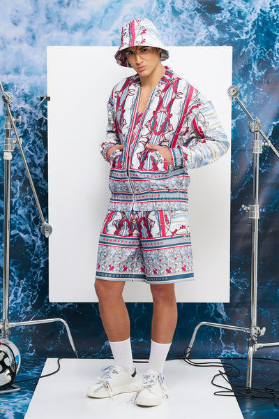 PATTERNED BOMBER JACKET