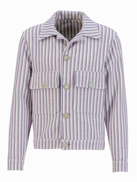 STRIPED WORKER JACKET